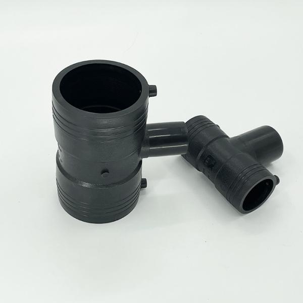HDPE Black Electrofusion Pipe Fittings For Steel Wire Mesh Skeleton Pipe