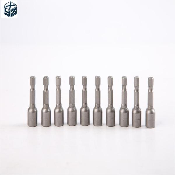 6.35 hexagon 8mm*42mm*10PC CRV Magnetic Nut Driver Set with Strong Magnetic Features