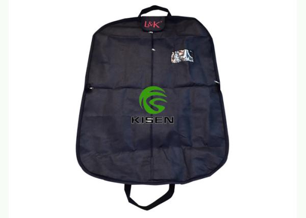 Personalised Cloth Zippered Garment Bags Breathable For Travel Silk Screen Printing