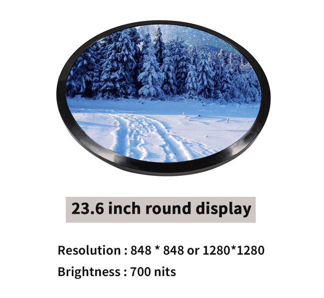 23,6 дюйма вокруг дисплея LCD