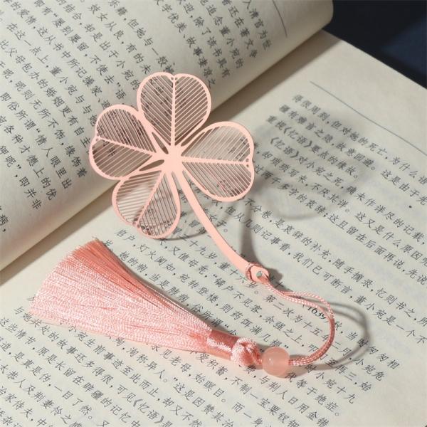 Customized Design UV Printing Gold Plated Metal Bookmark