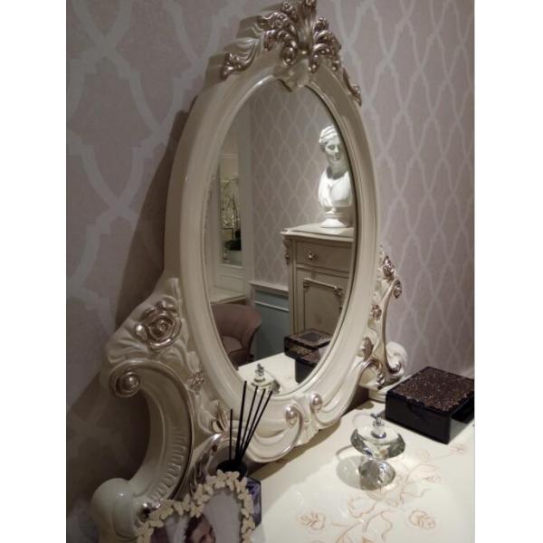 Apartment Classic French Furniture Dresser With Mirror Three Big Drawers