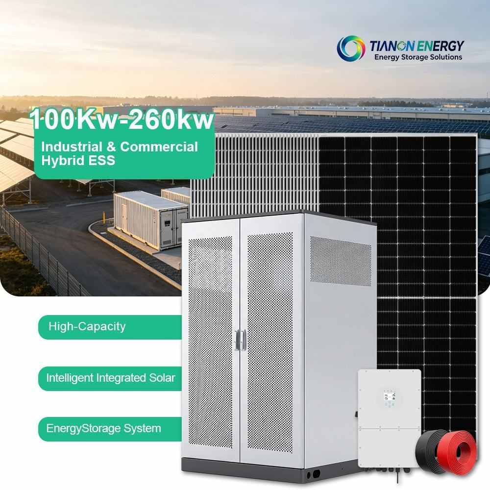 100-260kW Grid-Tied Off-Grid Hybrid Solar System 600W Bifacial PV Panel LiFePO4 Battery 380V 400V 50Hz 60Hz