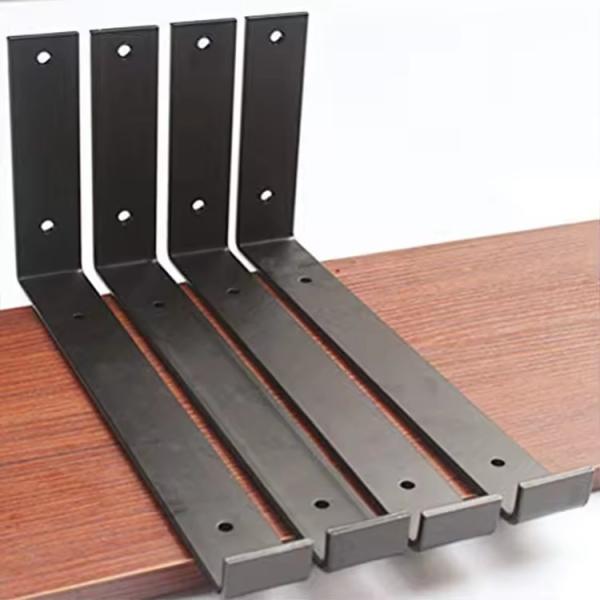 Triángulo Fabricación de metal a medida Montaje en la pared Brackets de estantería de metal ajustables en forma de L