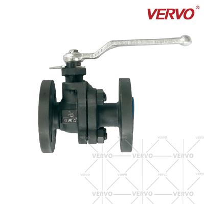 150LB a válvula de bola A105 de 2 partes forjou o Placa-tipo integrado de duas partes de aço selo macio da válvula de bola da flange sem redução