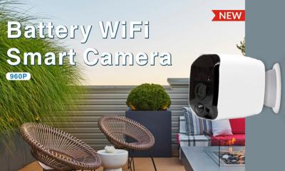 Visão noturna a pilhas do apoio da definição da câmara de segurança sem fio HD 960P de Wifi