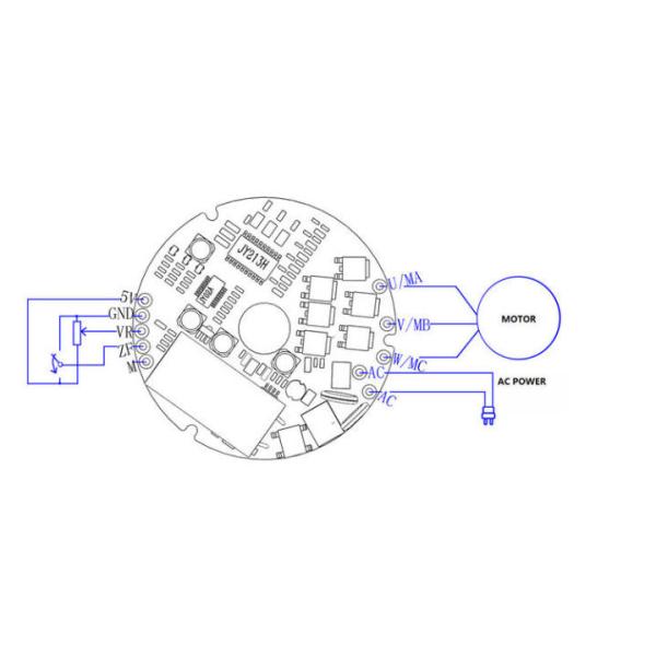 Высоковольтный JYQD-V8.6 Бессенсорный бесфункциональный BLDC Управление панелью управления