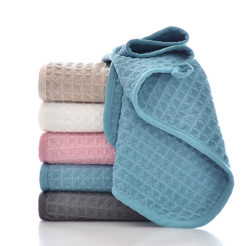 80% Polyester 20% Ployamide Big Waffle Towel 400gsm 40x70cm Microfiber Cloth For Bathing