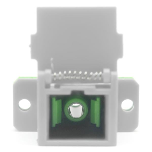 Storage Temp. 40°C to 85°C SC APC Optic Fiber Adaptor with Filp Auto Shutter and Flange