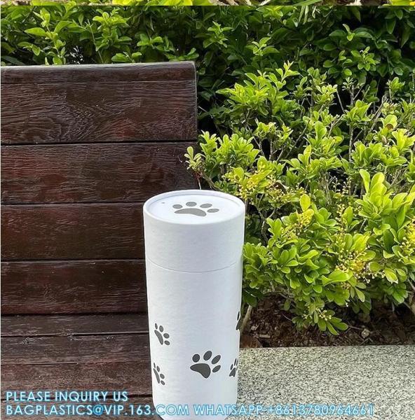 Funeral Supplie Cardboard Biodegradable Animal Coffin Casket Scatter Pod Paper Tube Cremation Ashes Pet Scatterinh Urn
