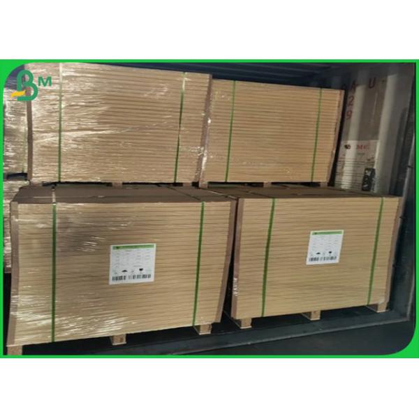 325gsm White Coated On Brown Kraft Cardboard Paper With Foodgrade