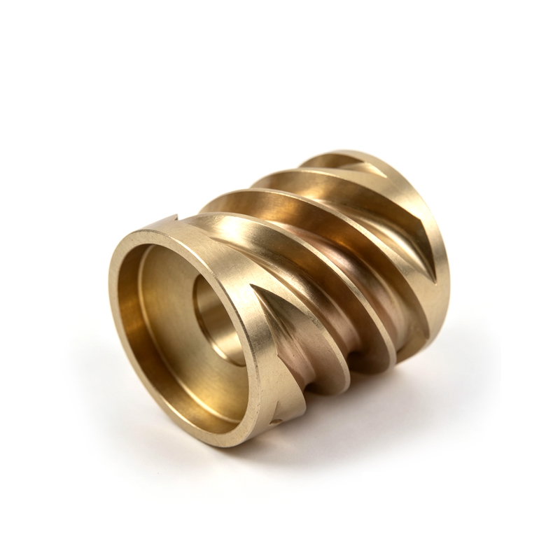OEM Wear Resistant CNC Copper Parts CNC Machined Brass Spiral Groove Bushing