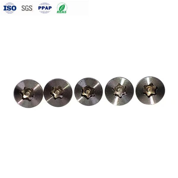 CD Patrón Miniatura tornillos de acero inoxidable de ciruela anti-demolición ranura Nylok pequeños tornillos