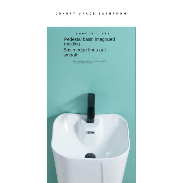 Оптовая цена Современные санитарные принадлежности Бесплатное стоящее белое керамическое ванное место