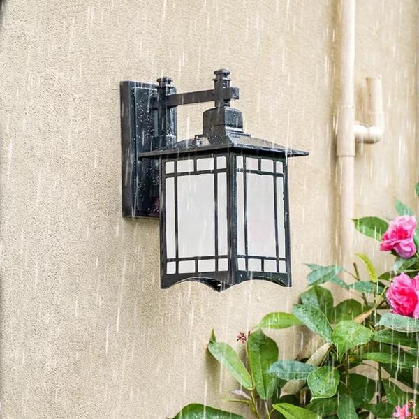 Lâmpada de parede conduzida de vidro de alumínio 420*240MM E27 220V 380*290*250mm
