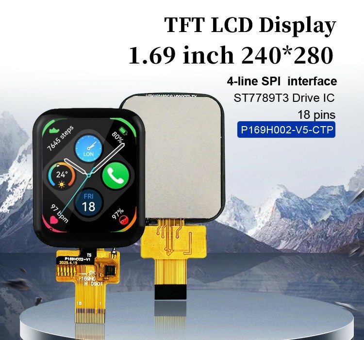 Polcd 1,69 дюймовый сенсорный экран LCD дисплей 240x280 интерфейс SPI Малый модуль TFT