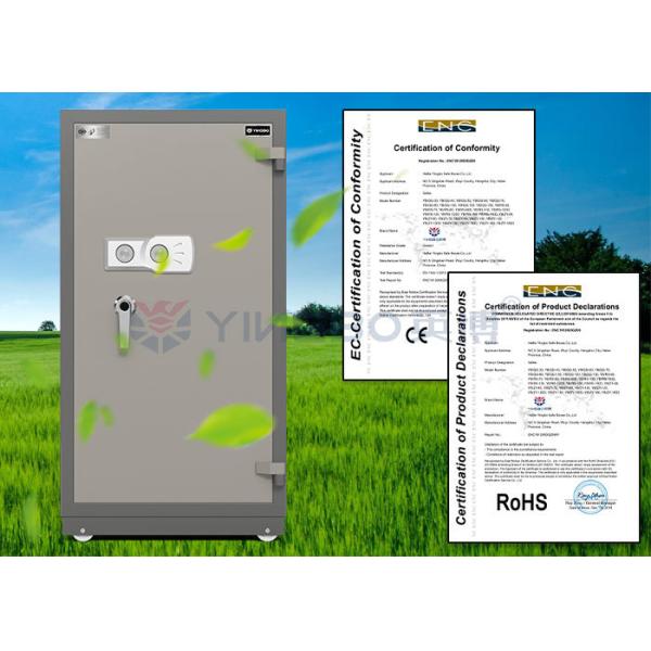 Fire Rating 30-120mins Fire Resistant Safe Box For Documents Money Jewelry H1080mm