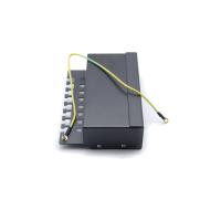 Panneau de patch métallique monté sur un rack 1U noir pour la terminaison Ethernet RJ45