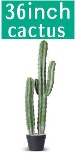Artificial Cactus Fake Big Cactus 36 Inch Faux Cacti Plants For Home Garden Office Store Decoration