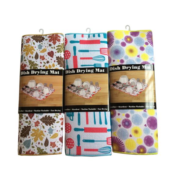 Блюдо Microfiber счетчика кухни суша циновку для бутылки чашки