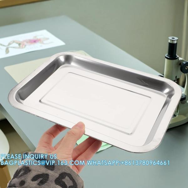 Wax Dissecting Tray Stainless Steel Thicken Dissection Pan Biological Equipment For Junior Senior School Laboratory