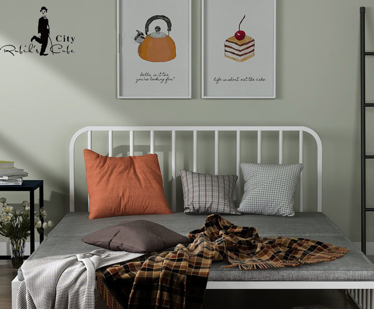 Bedroom Furniture Antique Design King Size Futon Sofa Bed with Foldable Mechanism