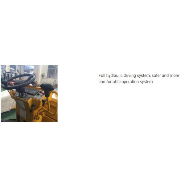 Paseo en el rodillo de camino vibratorio del tambor doble 1,5 toneladas para las máquinas de la construcción de carreteras