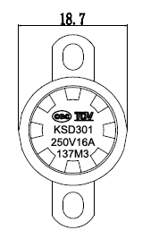 Manual Reset Snap Disk Thermostat Switch For Coffeemaker
