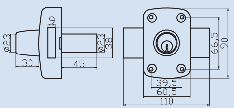 Cerradura de cerradura de perilla de latón para puertas interiores