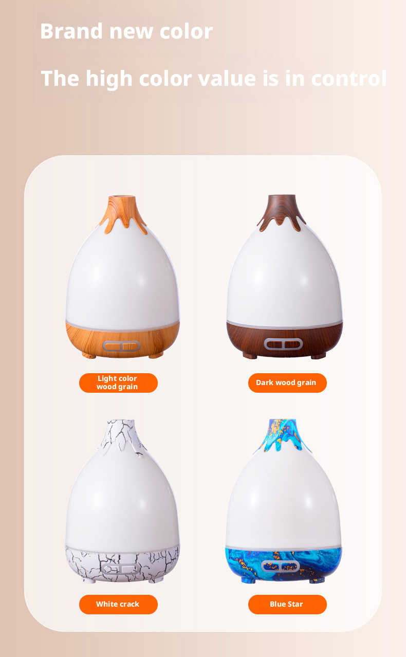 Diffuser Machine Premium Ultrasonic Volcano Aromatherapy Diffuser LED Air Purifying Fragrance Sprayer