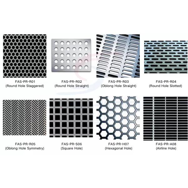 Металлическая пластина украшения SS GI поверхности Birght 8mm пефорированная