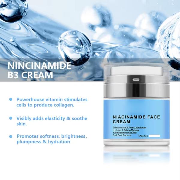 Nicotinamide Organic Face Cream Arbutin Night Bleaching Skin Lightening Cream For Dark Skin