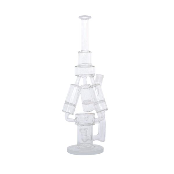 Borosilicate Dry Herb Bubbler SGS Water Pipes Glass Bongs