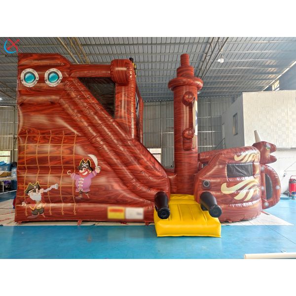 Pirate Ship Inflatable Bounce House Kids Themed Bouncy Castle for Parties & Events