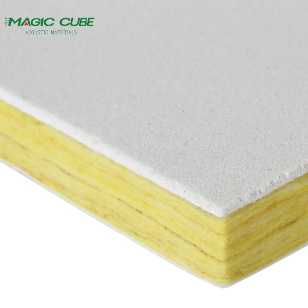 Customized Shape Fiberglass Ceiling Tiles Fireproof and Heat Insulation