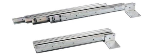 Full Extension Metal Ball Bearing Slide 48MM Width For Dining Telescopic Drawer Table