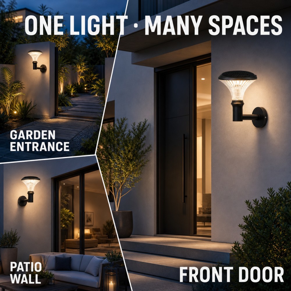 UV Resistant Outside Led Wall Lights IP65 Exterior Wall Lamp CCT Adjustable For Terrace Porch