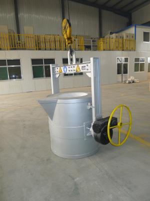3000KG Capacity Molten Aluminum Transfer Ladles Bottom Pouring Ladles 90C