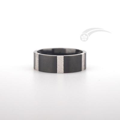 8mm Width Meteorite Band Ring Eternity Muonionalusta Meteorite Ring