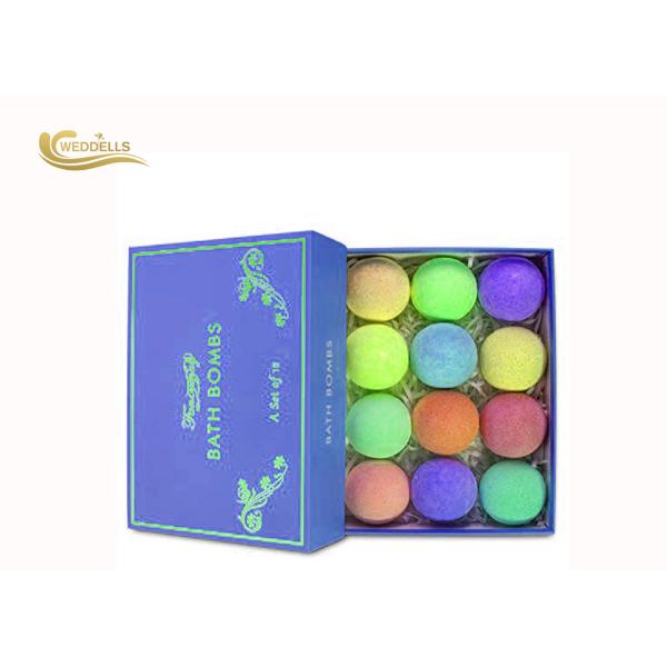 Custom Scents Bath Bomb Box Set , Private Label Cream Bath Bomb For Moisturizing