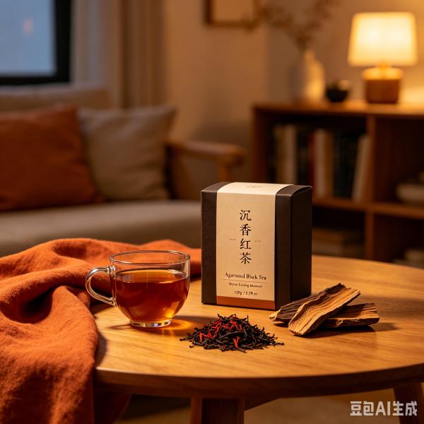 150g Premium Agarwood Black Tea, Organic Oud Infused Fermented Tea, Soothing Sleep Support Herbal Tea