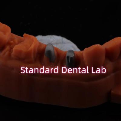 Coroa de núcleo de pós-metal CAD CAM Porcelana / Zirconia Coping Full Zircnonia Bruxier Coroas