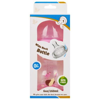 garrafa de alimentação larga do leite do bebê do arco do pescoço de 6oz 160ml