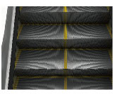 Customized Moving Walk Escalator Parts Step / Handrail Lighting Skirting Panel