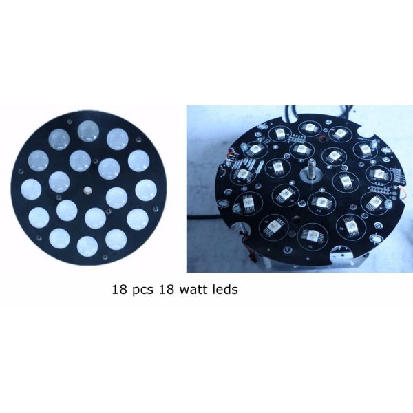 High Power 18x18W Slim Par LED RGBWA with DMX512 Control 8-60 Zoom Dimmer/Strobe Functions