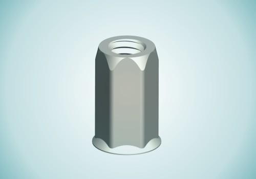 3/8 5/8 5/16  M6 M8 Blind Rivet Nut Small Head Hexagon Rivet Nuts Hex Body Rivet Nut