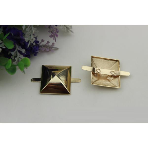 DIY bag hardware accessories light gold 30 mm metal square nail for handbag
