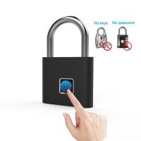 Le cadenas imperméable d'empreinte digitale d'IP65 Digital a poli le remplissage micro en alliage de zinc d'USB