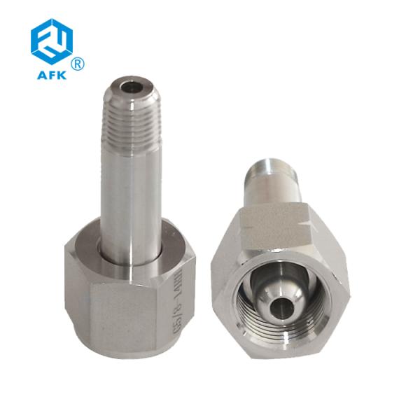 Forged Cga 5 Stainless Steel Cylinder Joint 3500psi For High Purity Gas