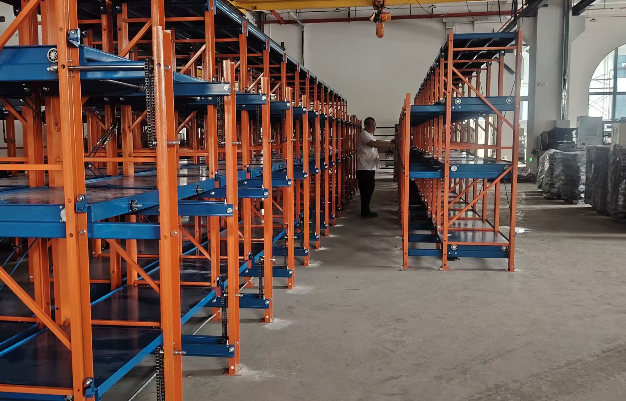 Customizable Multi-layer Mold Shelving, Heavy Load Drawer Mould Storage Rack With Safety Lock System